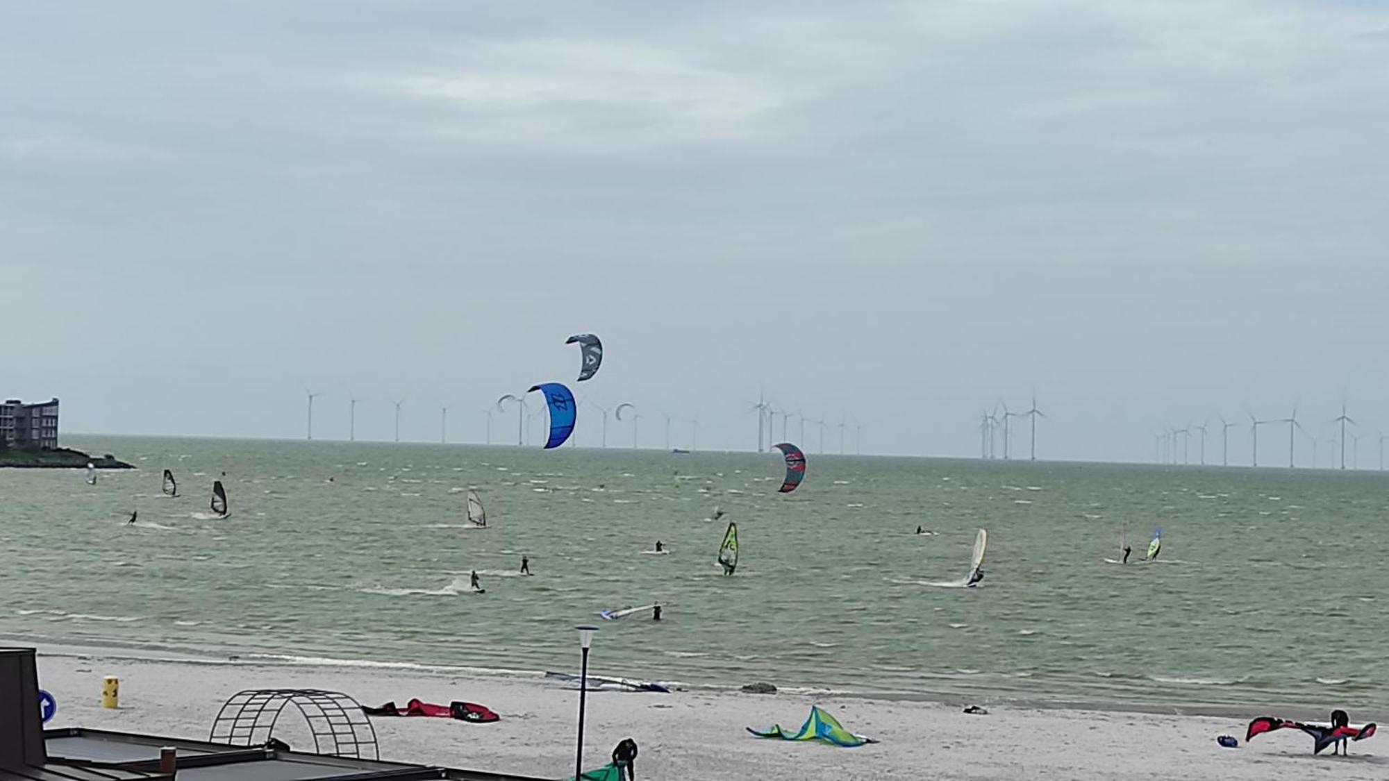Appartement Ijsselmeer Makkum Strand Eksteriør bilde